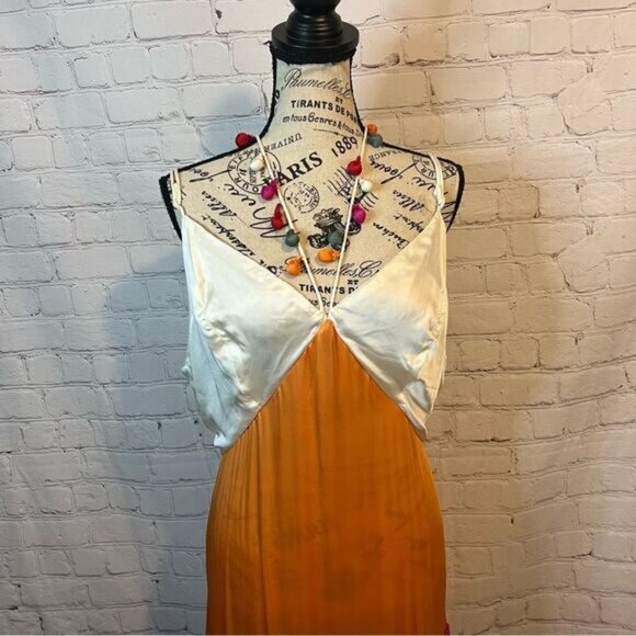 Anthropologie V-neck Tiered Rainbow Dress size 1X - Picture 2 of 9